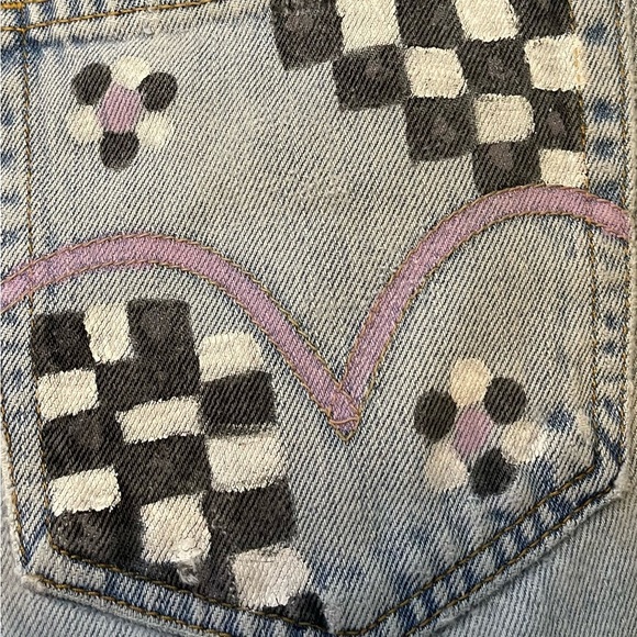 Levi’s 550 relaxed fit jeans (back pocket personalized) high waist size 32 - Picture 12 of 12